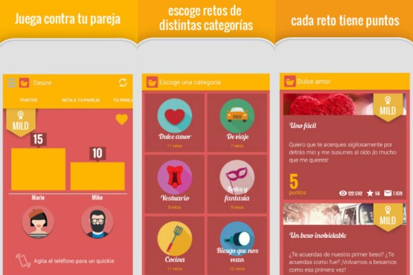 Cuando cumples un reto, ganas puntos para subir de nivel y desbloquear retos más picantes.