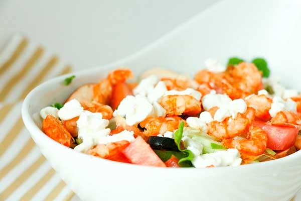 Ensalada de camarones