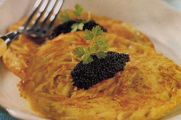 Tortilla con caviar