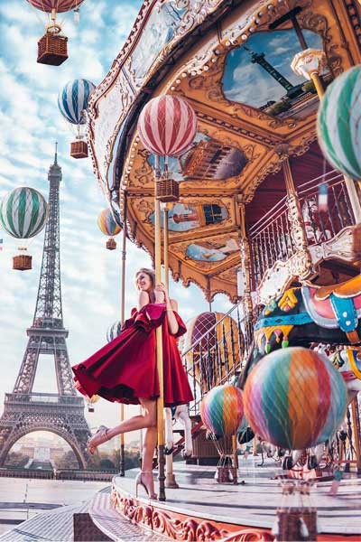 La Torre Eiffel se presta para realizar capturas que salen de lo cotidiano. Kristina Makeeva Paris