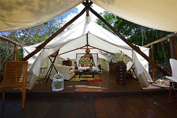 El costo es de 160 dólares por noche. Hotel Boutique Glamping La Carlota