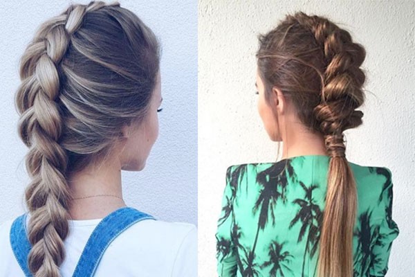 Convierte un outfit muy casual en algo un poco más formal y arreglado con este look. trenza-invertida