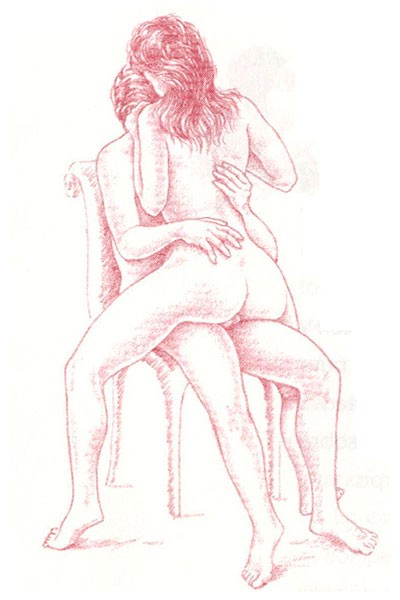 Es una posición que permite muchos besos e intimidad. posicion sexual la doma