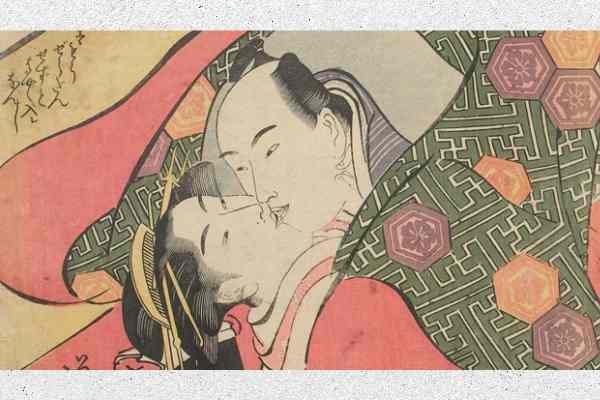 Artista: Katsukawa Shuncho. Obra aparece en: Koshoku zue juni ko. Shunga arte japonés Shuncho