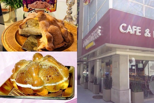 Cuentan con opciones de pan de muerto libre de azúcar. pan de muerto Montparnasse