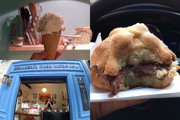 En Casa Morgana cambian los sabores de los helados varias veces por día. pan de muerto casa morgana