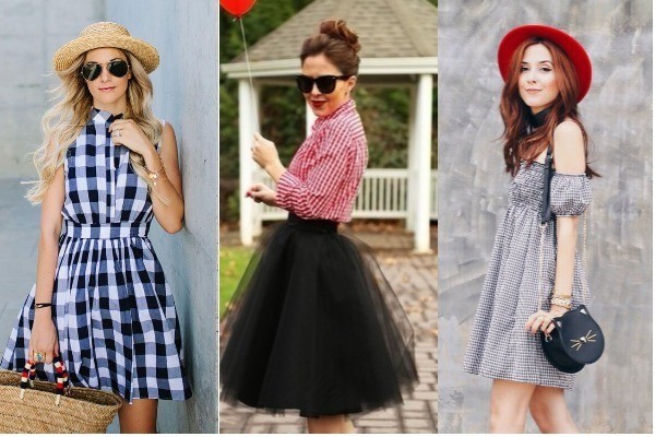 El estampado gingham le da un toque original a tus outfits. prendas con cuadros