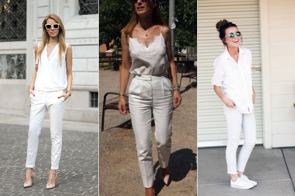 outfits blancos y sexys