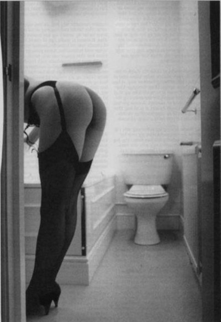 Mujer sexy baño