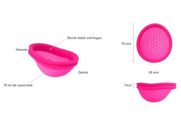 Su costo es de 39.95 dólares. copa menstrual ziggy cup carcteristicas