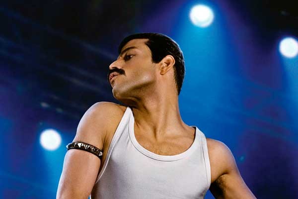 Rami Malek caracterizado como Freddie Mercury. Bohemian Rhapsody Rami Malek