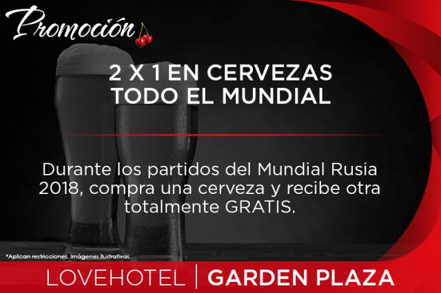 Participan todas las habitaciones.
Hotel garden plaza