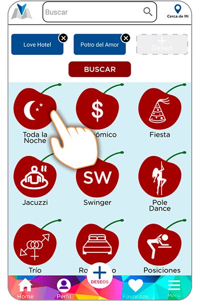 Dile de qué tienes ganas y te dirá qué habitación necesitas.