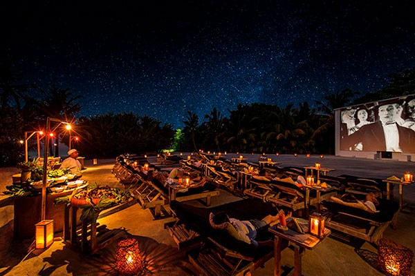 Cinema Paradiso de Soneva Jani.