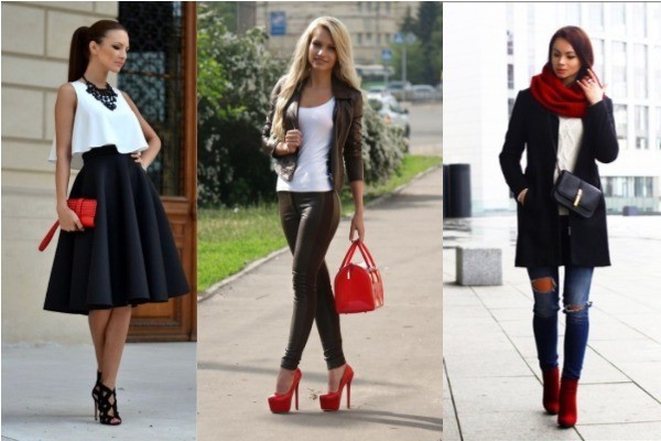Los accesorios rojos son los mejores para “encender” tu outfit. accesorios rojos