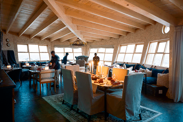 Restaurante de Shipwreck Lodge. Restaurante de Shipwreck Lodge