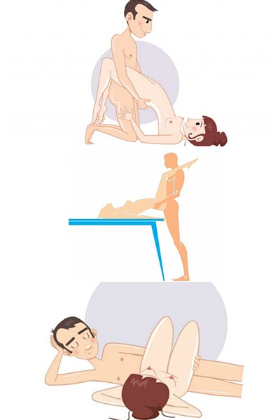 Arriba: El Delfín; Centro: La Mariposa; Abajo: La Siesta.