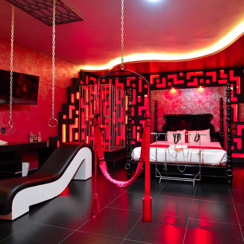 Las habitaciones rojas de los moteles más Kinky para San Valentín