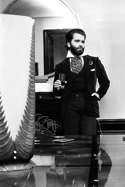 Karl Lagerfeld tenía un gran estilo desde joven.