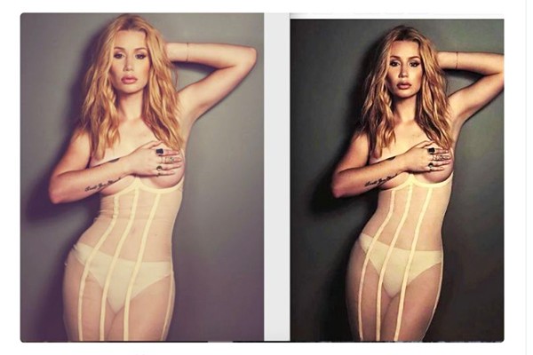 La realidad es que tiene un cuerpo muy lindo, no era necesario el retoque.