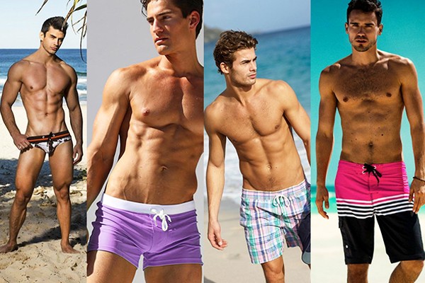 De izquierda a derecha: Slips, Bóxer, Shorts y Bermudas.