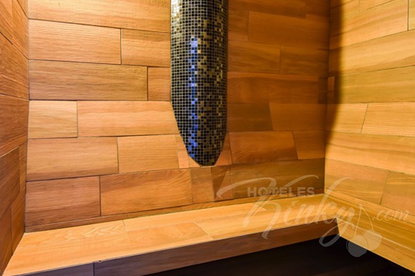 Vapor/Sauna de la Habitación Alberca del Love Hotel VP Vintage.