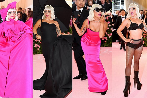 Los outfits de Lady Gaga son Brandon Maxwell.
