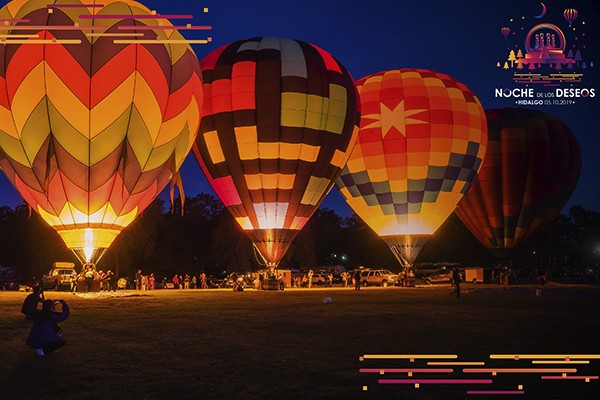 Los globos aerostáticos son solo para exhibición, pero se ven impresionantes.