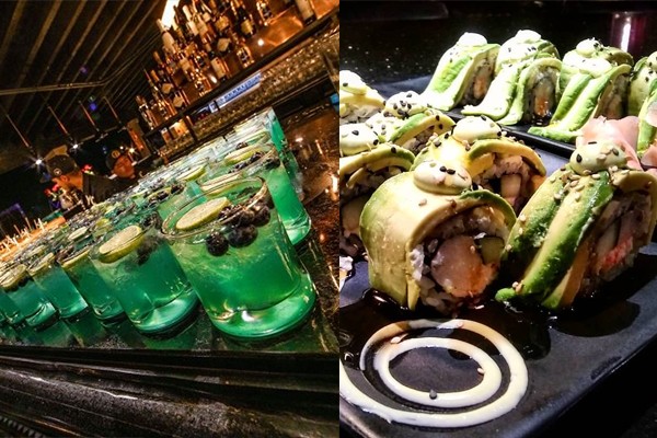 Disfruta de un delicioso rollo de sushi o de una bebida estimulante en Kasoku.