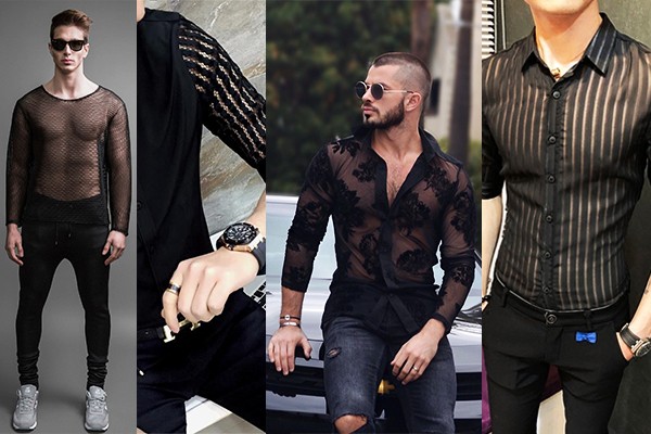 La mangas transparentes en una camisa son un detalle sutil y sensual.