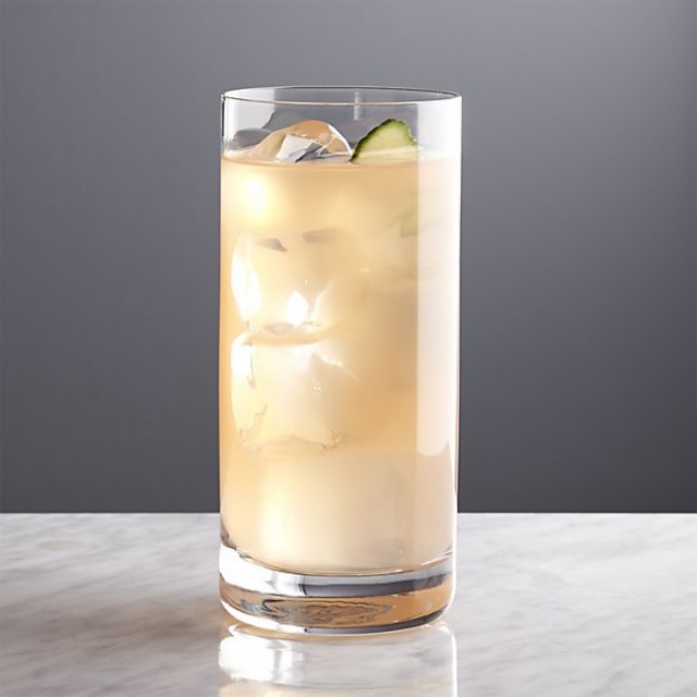 Conocido como vaso tubo, es alto delgado y perfecto para bebidas con refrescos. highball