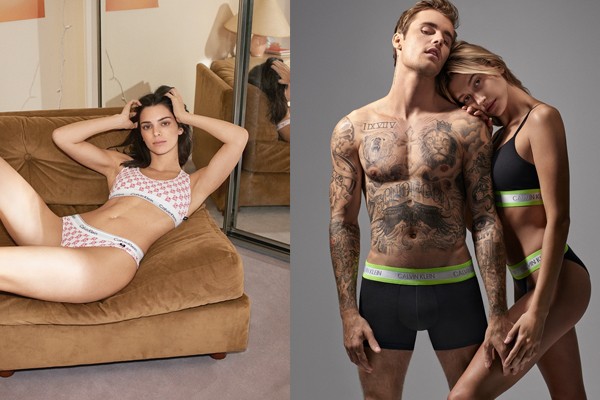 Kendall Jenner también aparece en CK50 y se ve más sexy que nunca.