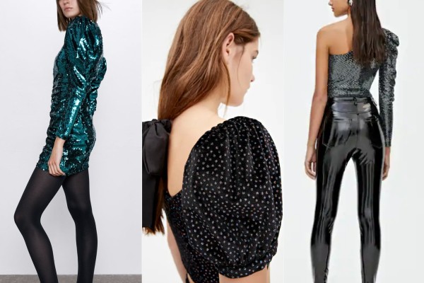 Outfits de las tiendas low cost Zara y Pull&Bear. mangas abultadas