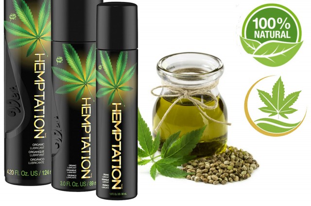 Un lubricante a base de cannabis sativa completamente natural.