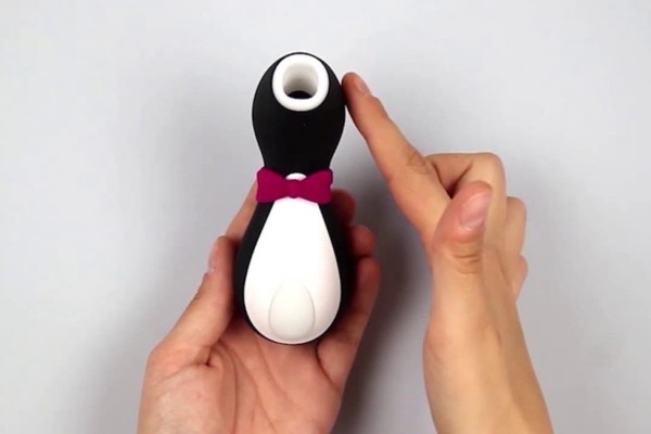 Diseño, tamaño y textura ideales. Satisfyer Penguin textura