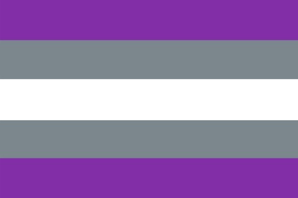 Bandera de la grisexualidad