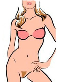 cómo depilar el area de bikini