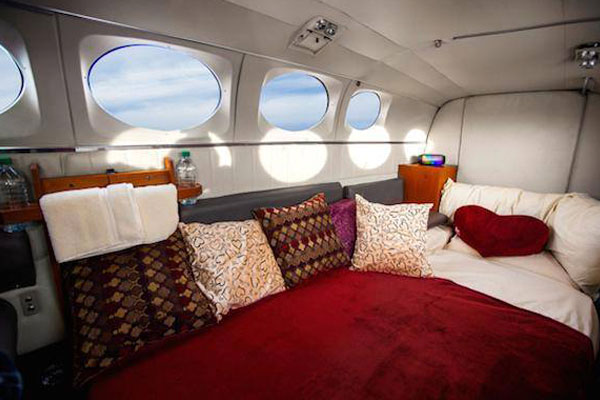 fantasía de sexo en un avión