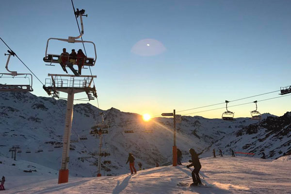 Val-Thorens es la estación de esquí con mayor altitud de Europa.