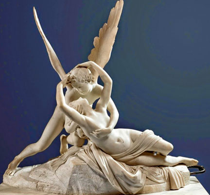 Psique reanimada por el beso del amor, de Antonio Canova
historia de cupido
