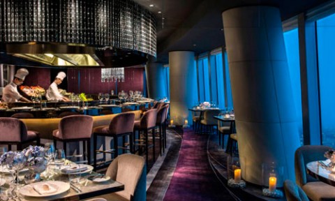 El restaurante se encuentra en el piso 100 del hotel Four Seasons Guangzhou. Rstaurantes exóticos para comer