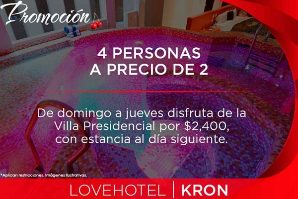 Disfruta de la Villa Presidencial por solo $2,400 con estancia día siguiente de domingo a jueves.