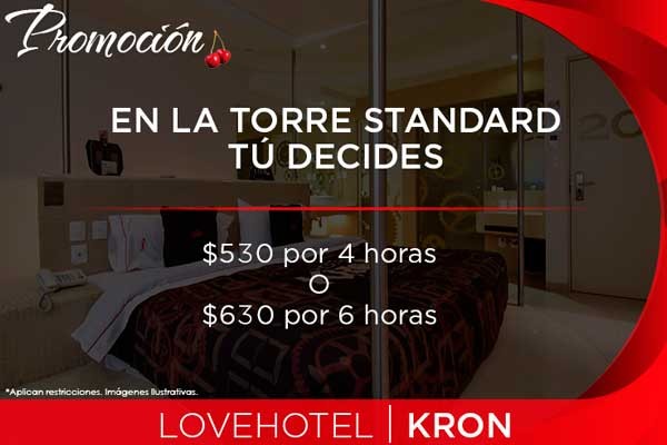 Goza de 4 o 6 horas en compañía de tu pareja y diviértete en la Torre Standar.